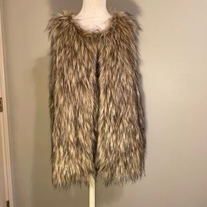 Faux fur vest